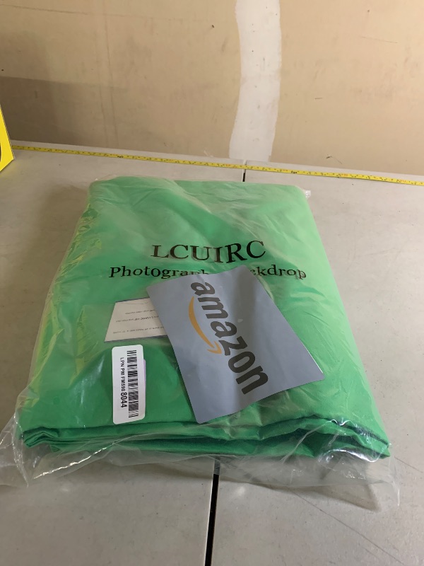Photo 1 of 10X12ft Green Screen Backdrop for Photography, LCUIRC Chromakey Polyester Collapsible Greenscreen Background for Streaming, Photography, Zoom Meeting, Video Editing, Podcasting