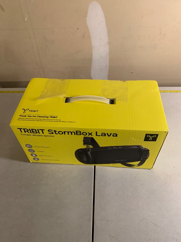 Photo 1 of Tribit StormBox Lava Portable Bluetooth Speaker, 80W Loud Wireless Speaker, 24H Playtime, IP67 Waterproof, Bluetooth 5.4, Custom EQ, XBass, Built-in Mic, TWS Pairing for Camping/Beach/Party/Outdoor