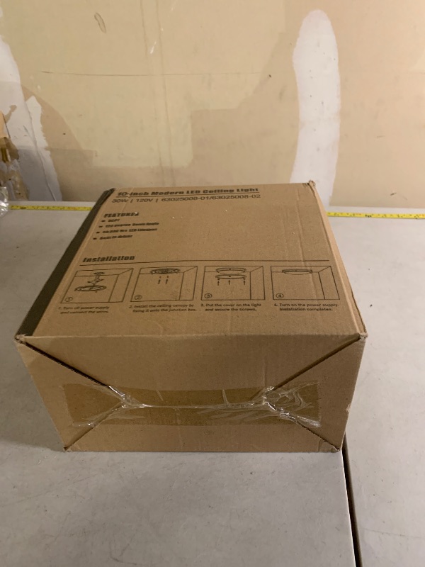 Photo 1 of 2-Pack 10Inch 30W LED Flush Mount Ceiling Light Fixtures Black, Ultra Bright 3200LM Dimmable Ceiling Lights, 5CCT 2700K 3000K 4000K 5000K 6500K, Ceiling Lamps for Kitchen Hallway Bedroom Bathroom