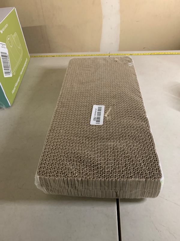 Photo 1 of TIMHAKA Cat Scratching Board, Corrugate Cat Scratcher for Indoor Cats with Catnip, Cat Scratch Pad with Premium Scratch Textures Design, Cardboard Cat Scratcher with Double-Sided Usability (Pack of 2)