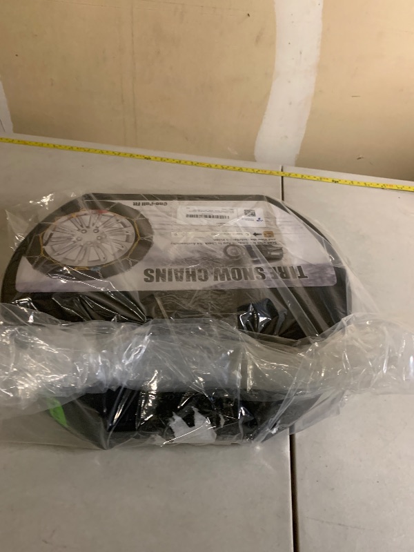 Photo 1 of Snow-Chains Easy Install Tire-Chains, One-Pull Fit Design Tire Snow Chains for Passenger Cars, Sedan, SUVs, Emergency Winter Tire Traction Car Tires 235 245 255 275 - Set of 2 (KN140)