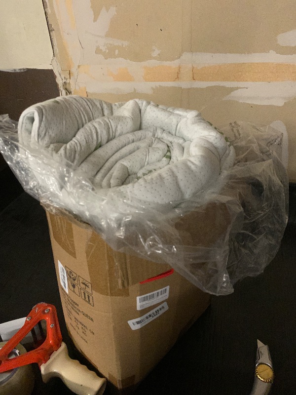 Photo 1 of Easthome Mattress Topper Queen Size Viscose Derived from Bamboo, Thick Soft Pillow Top Mattress Pad Cover for Back Pain, Mattress Protector with 8-21 Inch Deep Pocket, White