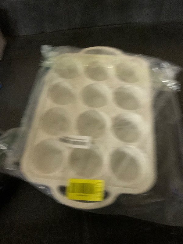 Photo 1 of 2Pack Silicone Muffin Pan for Baking with Metal Reinforced Frame, 12 Cup Regular Size Cupcake Pan, BPA Free Silicone Muffin Tray, Cupcake Baking Pan Molds for Oven Dishwasher Safe