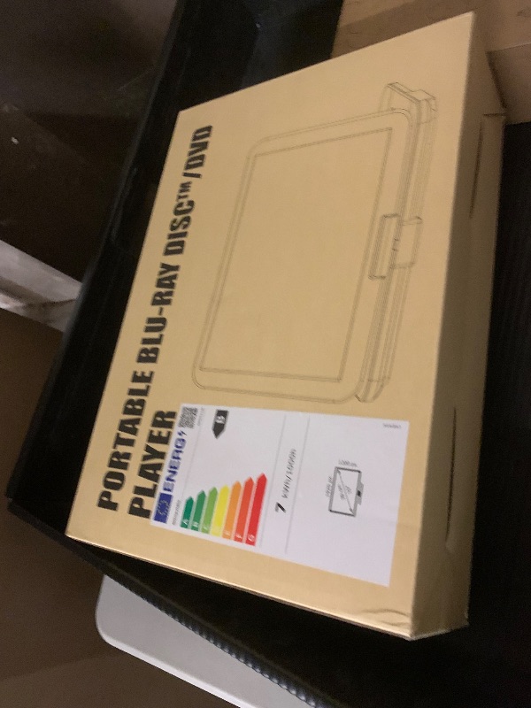 Photo 1 of GOnavidio 17.6" Portable Blu Ray DVD Player with 15.4" Large Screen, HDMI in/Out, Sync Screen, 4000mAh Rechargeable Battery, 1080P MP4 MKV Video, Surround Audio, USB/TF Card(Include HDMI Cable)