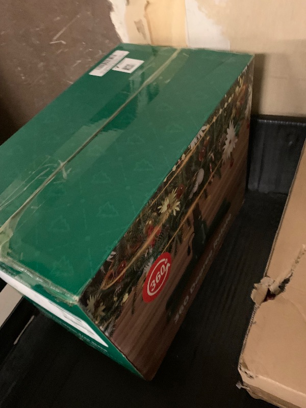 Photo 1 of 2025 Upgrade Rotating Christmas Tree Stand, UL Certified Adjustable Tree Stands with Remote Control for Up to 7.5ft 90lb Artificial Tree, Durable 3 Light Outputs with Up to 625 Watts of Power