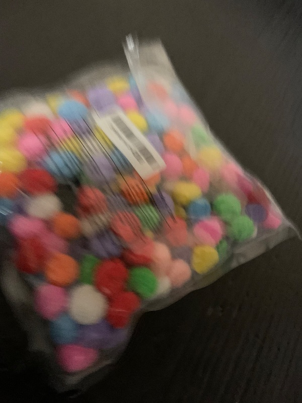 Photo 1 of 200 Pcs Pom Poms, 1 Inch Multicolor Craft Pom Poms, Soft and Fuzzy Pompom Balls for DIY Arts, Crafts Projects, Home Decorations