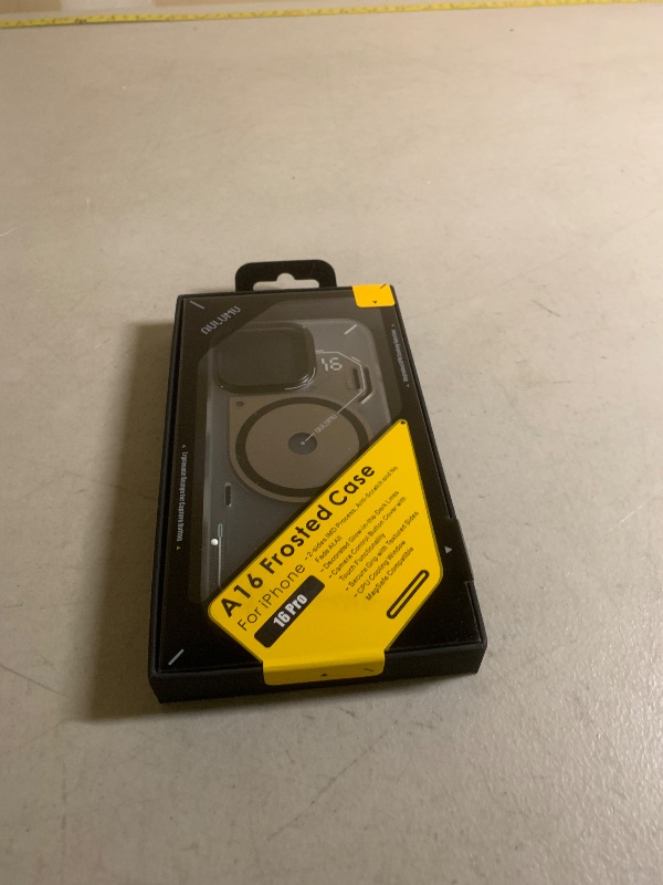 Photo 1 of Aulumu A16 iPhone 16 Pro Magnetic Thermal Case | Updated Camera Control | IMD Technology | Compatible with Magsafe | Complete Wrap-Around | Touch Translucent White