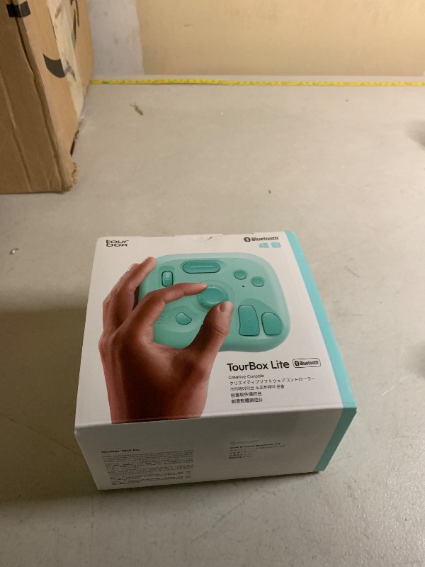 Photo 1 of TourBox Lite Bluetooth Oasis Series - Compact Editing Keyboard, Macro Controller with Custom Software for Digital Artist, Photographer, Editor, and Content Creator, Color Your Efficiency (Aqua Green)