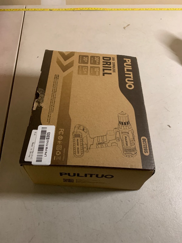 Photo 1 of PULITUO'S 20V Cordless Drill/Driver, Electric Screwdriver - 2 Batteries, 30Nm, 21+1 Torque, 2 Speed, Keyless 3/8" Chase Drill with LED Light, Kit for Home (Green)