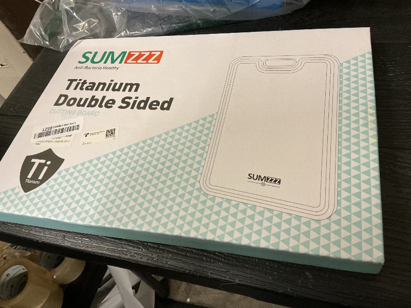 Photo 1 of Titanium Cutting Board for Kitchen, Cutting Board Double Sided Food Grade, Pure Titanium/PP, Easy to Clean Large Size 16”×11”