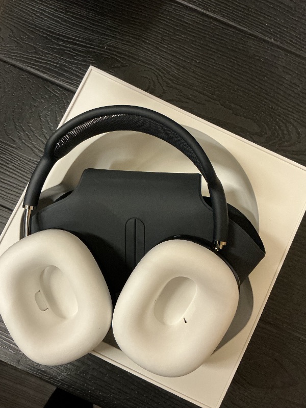 Photo 1 of Apple AirPods Max Wireless Over-Ear Headphones, Pro-Level Active Noise Cancellation, Transparency Mode, Personalized Spatial Audio, USB-C Charging, Bluetooth Headphones for iPhone - Midnight