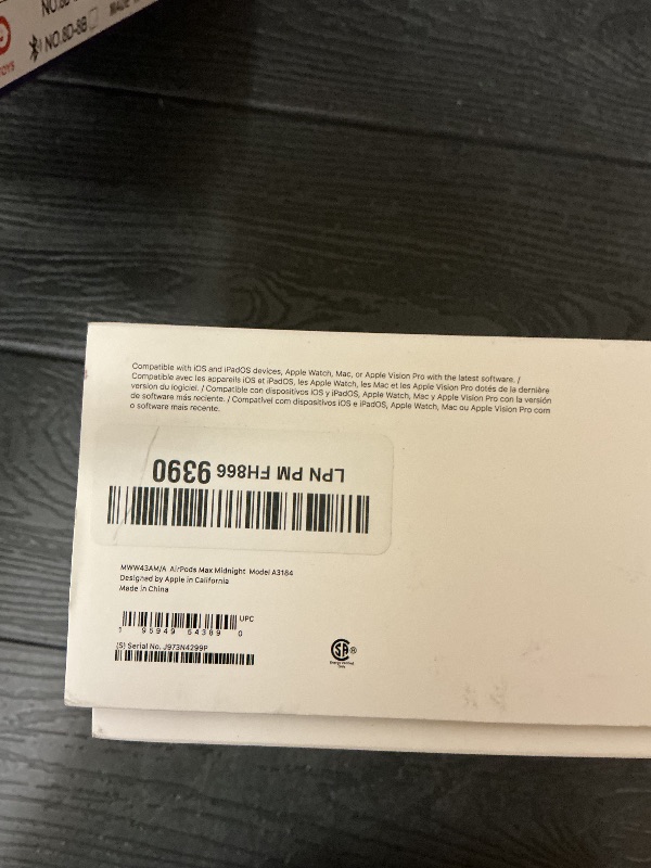 Photo 1 of Apple AirPods Max Wireless Over-Ear Headphones, Pro-Level Active Noise Cancellation, Transparency Mode, Personalized Spatial Audio, USB-C Charging, Bluetooth Headphones for iPhone - Midnight