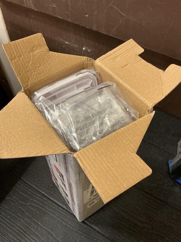 Photo 1 of 12 Blade All-in-1 Vegetable Chopper Mandoline Slicer with Container, Spiralizer with Containers, Food Chopper, Onion Chopper, Veggie Cutter for Salad, Kitchen Gadgets Accessories Essentials, White