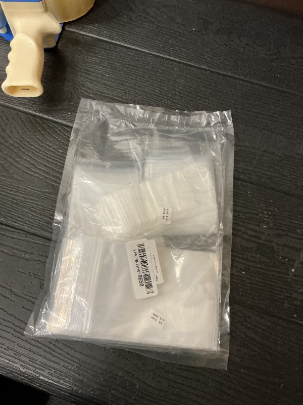 Photo 1 of 200 Pack Small Plastic Bags For Jewelry, Mini Baggies 4 Assorted Sizes. 2x3 3x3 3x5 4x6 Inch 2 Mil Thick Poly Zipper Lock Bags Clear for Jewelry, Bead, Crafts, Small Parts Storage