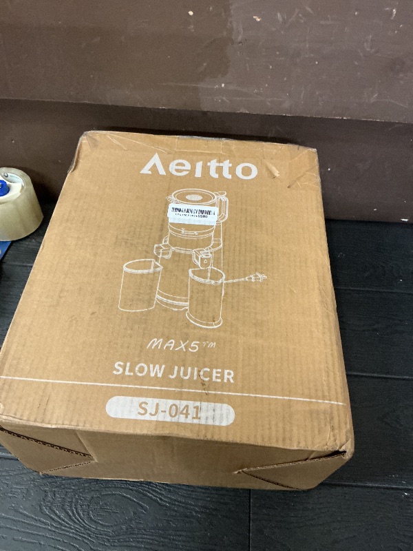 Photo 1 of Cold Press Juicer, 5.3" Extra Large Wide Mouth, Aeitto Slow Juicer Machines, High Juice Yield, Fit Whole Vegetables & Fruits, Professional Juice Extractor Machine,Self Feeding, Easy to Clean