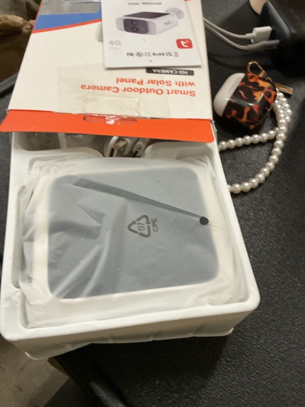 Photo 1 of *NON FUNCTIONAL - PARTS ONLY *** 4G LTE Solar Cellular Security Camera Outdoor Wireless, No WiFi Security Camera, 365-Day Free Unlimited Data, PIR Motion Sensor, 2K Color Night Vision, 2 Way Talk, Built-in SIM & 64GB SD Card Included