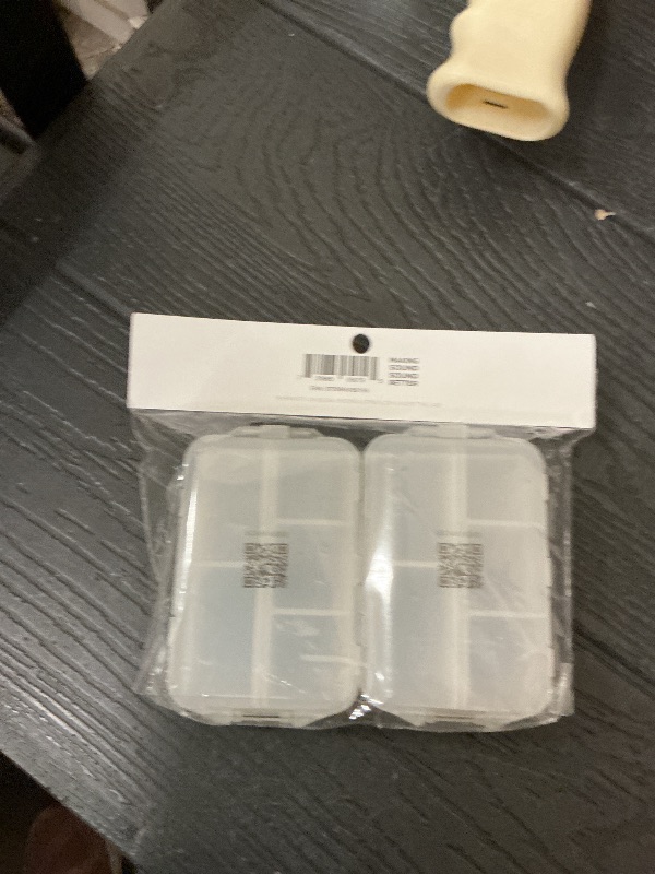 Photo 1 of Bubblebee Mic Accessory Case 2 Pk - Lav Mic and Accessories Case - 6 Compartment Transparent Microphone Audio Gear Storage Box for Content Creators, Videographers, Audio Engineers & Filmmakers