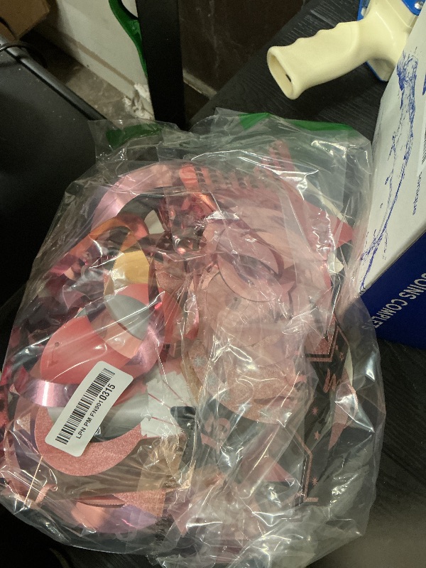 Photo 1 of 13th Birthday Decorations for Girls Set - Hapdoo Happy 13th Birthday Banner Triangle Flag Hanging Swirls Streamers for Girls Party Decorations Supplies, Rose Gold