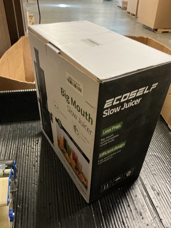 Photo 1 of ECOSELF Juicer Machines - Wide Mouth Feed Chute with Hands-Free Self Feeding Design - Cold Press Juicer for Vegetables & Fruits - Juice Extractor Machine High Juice Yield - Easy to Clean & Assemble