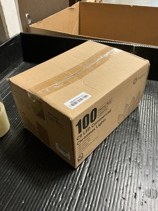 Photo 1 of 100 Feet C9 Christmas String Lights, Waterproof Commercia Led Outdoor Christmas Lights with 100 Strawberry C9 Bulbs, Extendable UL Certified for Party Holiday Wedding Indoor Outdoor Xmas Decor