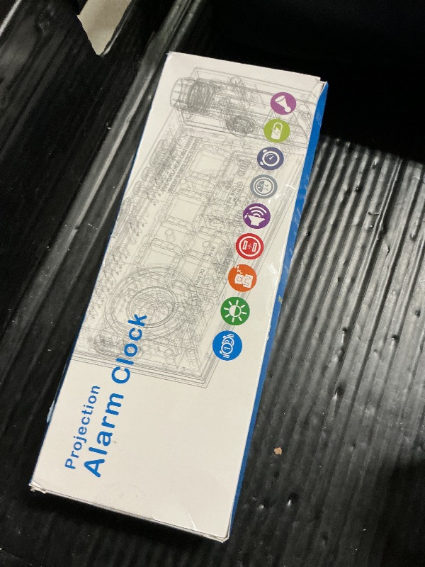 Photo 1 of OnLyee Projection Alarm Clock for Bedroom,LED Digital Clock on Ceiling Wall with USB Phone Charging,Battery Backup,180° Rotatable Projector& Dimmer,12/24H,DST,Snooze,Dual Loud Bedside Heavy Sleeper