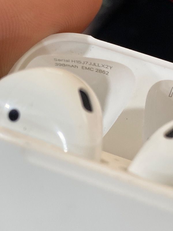 Photo 5 of Apple AirPods Wireless Ear Buds, Bluetooth Headphones with Lightning Charging Case Included, Over 24 Hours of Battery Life, Effortless Setup for iPhone