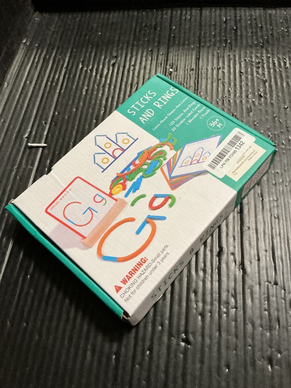 Photo 1 of 142pcs Wooden Pattern Blocks Montessori Smart Sticks Wooden Tangram Puzzle STEM Toy Activities Preschool Brain Teaser Montessori Toys Gift for 3 4 5 Years Old Kids Boys Girls