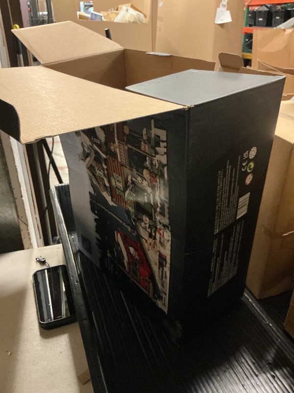 Photo 1 of PANTASY Winter Summit Ski Lodge Building Set,3-Story Mountain Cabin with Vintage Tram&Snowy Landscape,Modular Brick Architecture Model with Opening Wall,Ice Cave&Minifigures Holiday Display for Adults