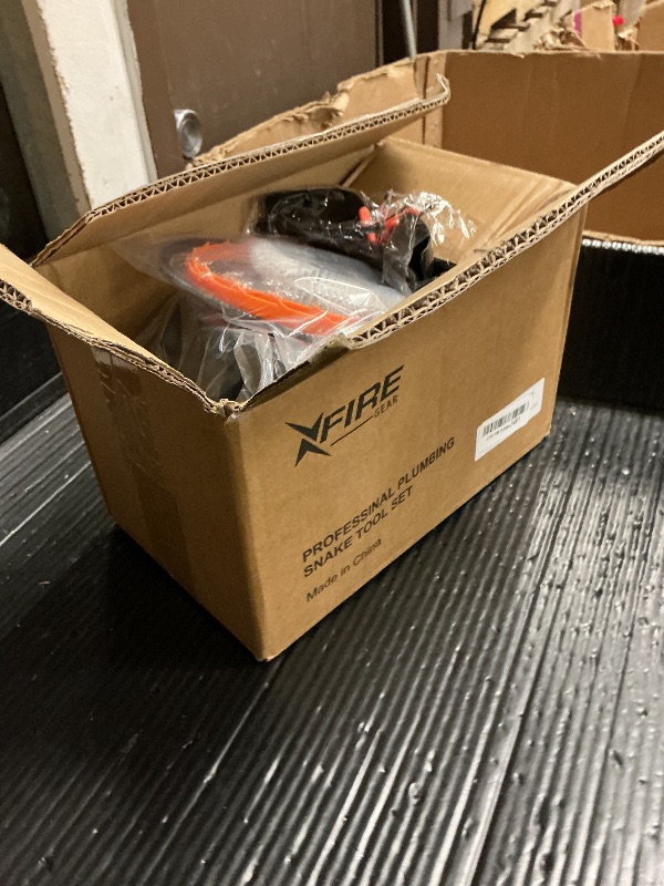 Photo 1 of ?New?50 FT Double Mode Drain Snake Tools, 11-in-1 Drain Auger for Sink and Drain Unblocking, Plumbing Snake for Kitchen, Bathrom and Shower Sink, Snake for Real DYIs (Red)