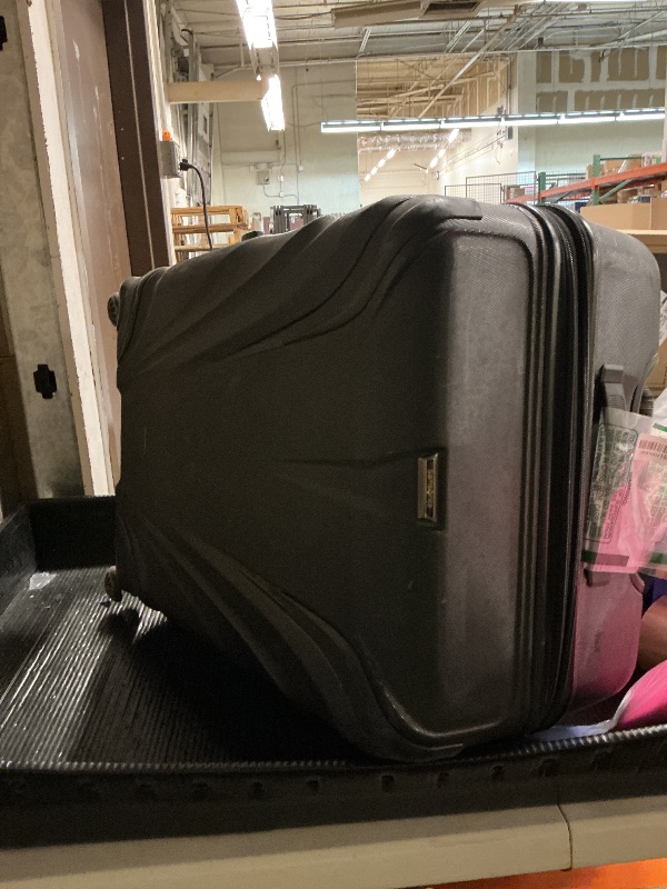 Photo 1 of Samsonite Silhouette XV Hardside Luggage with Spinner Wheels, Black, Checked-Large 30-Inch