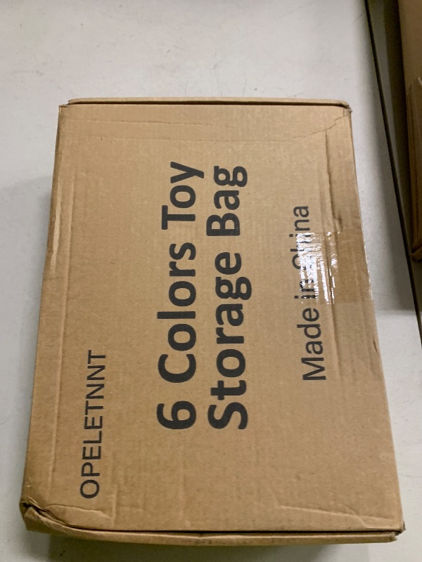 Photo 1 of 6 Color Large Toy Storage Bags with Labels, Reusable Clear PVC Board Game Storage, Travel Waterproof Organizer Bags with Zipper for Building Blocks, Puzzle, Kids Books