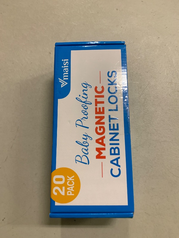 Photo 1 of 20 Pack Magnetic Cabinet Locks Baby Proofing - Vmaisi Children Proof Cupboard Drawers Latches - Adhesive Easy Installation