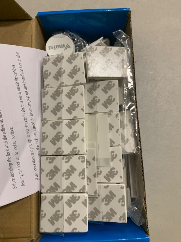 Photo 1 of 20 Pack Magnetic Cabinet Locks Baby Proofing - Vmaisi Children Proof Cupboard Drawers Latches - Adhesive Easy Installation