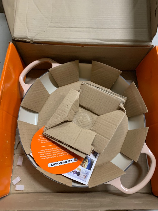 Photo 1 of Le Creuset Enameled Cast Iron Signature Round Braiser, 3.5qt. Peche