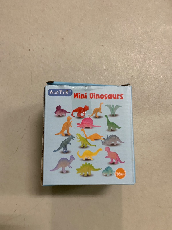 Photo 1 of 48Pcs Glow in Dark Mini Dinosaur Figures Kids Valentines Day Gifts School Birthday Party Favors Supplies Dino Cupcake Toppers Pinata Goodie Bags Stuffers Classroom Prizes Carnival Treasure Bulk Toy