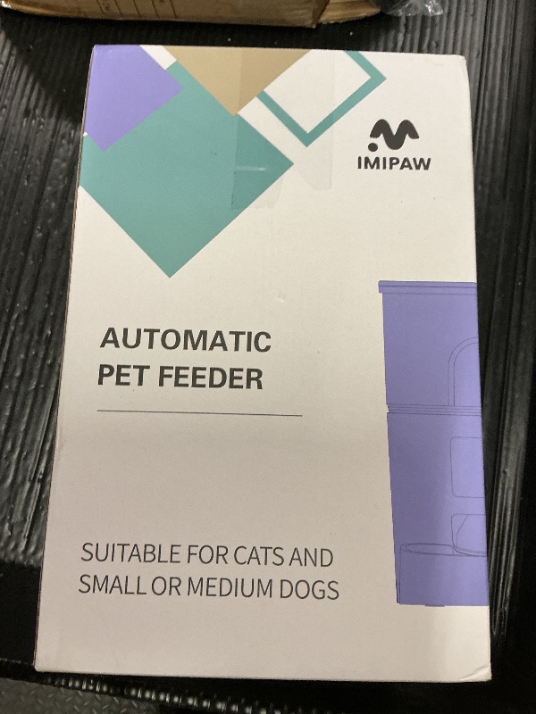 Photo 1 of IMIPAW Automatic Cat Feeder, 3L Timed Dry Food Dispenser with Desiccant, Programmable Portion Control, Dual Power Backup, 10 Meals Daily, 15 Portions Per Meal, Suitable for Small Pets, Easy Setup