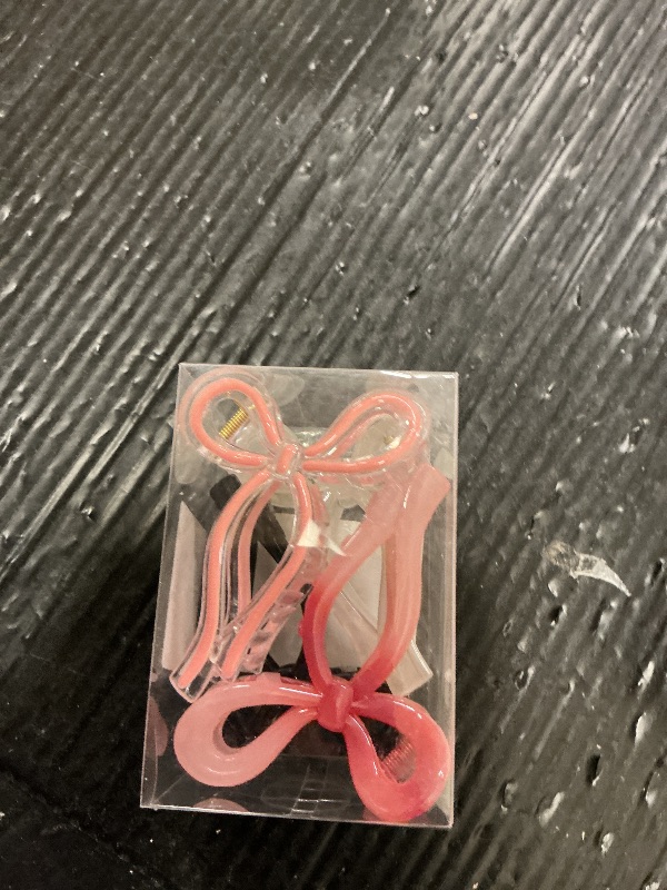 Photo 1 of 4 Pcs Bow Hair Clips Elegant Hair Claw Butterfly Hair Accessories for Girls Nonslip Butterfly Clips Hair Grips Styling Accessories for Women