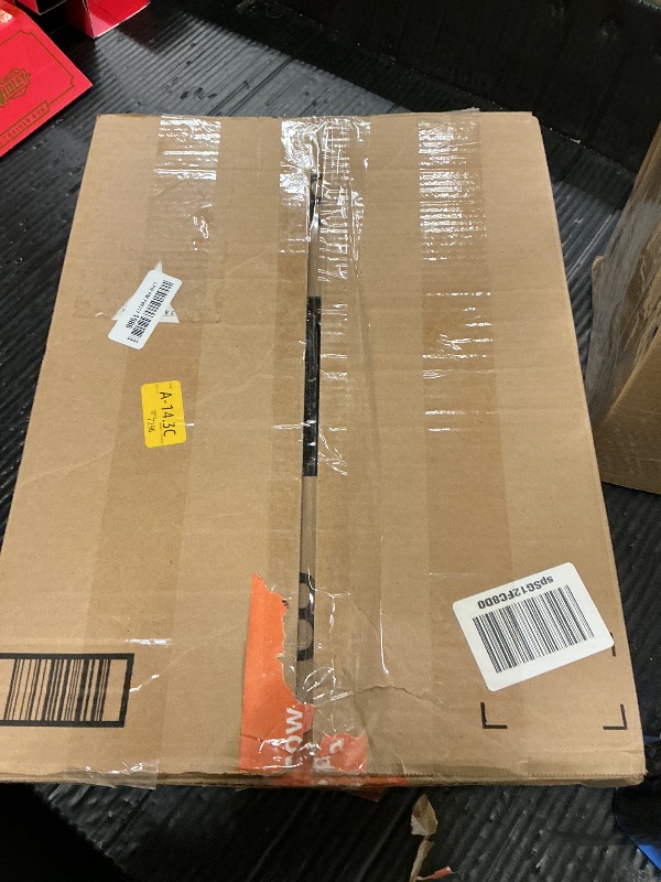 Photo 1 of **MISSING HARDWARE** SUPERJARE 5.7 Inch Console Table with Outlet, Sofa Table, Behind Couch Table, 5.7 x 39.4 x 29.7 Inches, Metal Frame, Charging Station, for Living Room, Black