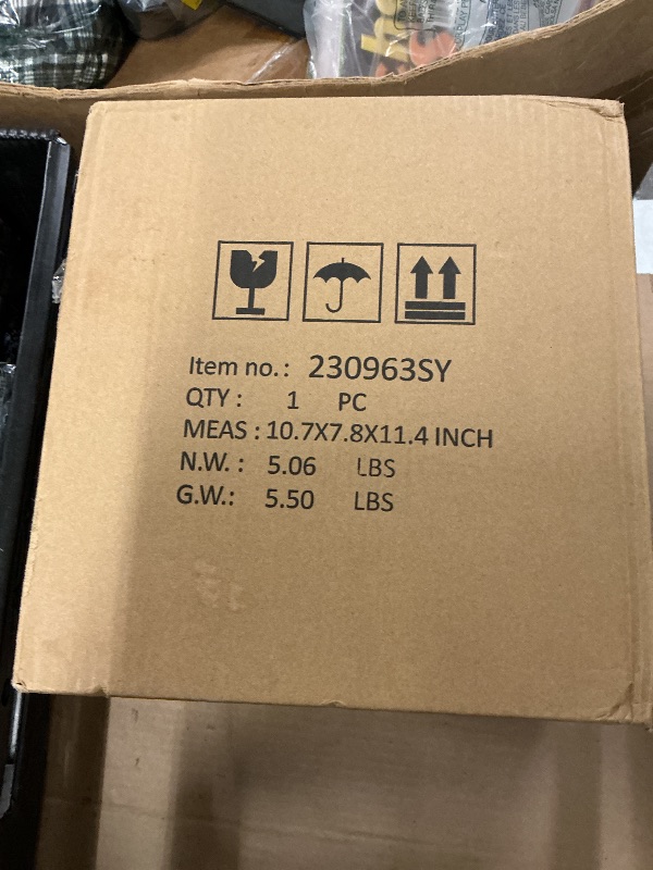 Photo 1 of Polytree Natural Travertine Textures Bathroom Trash Can 1.8 Gallon(7 Liter) Small Kitchen Garbage Can,Living Room Bedroom Trash Can, Decor Wastebasket for Home Office (Handmade of Resin)