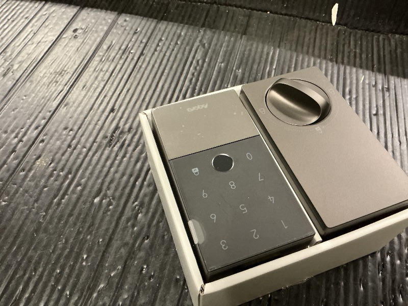 Photo 1 of Aqara Smart Lock U100, Fingerprint Keyless Entry Door Lock with Apple Home Key, Touchscreen Keypad, Bluetooth Electronic Deadbolt, IP65 Weatherproof, Supports Apple HomeKit, Alexa, Google, IFTTT, Gray