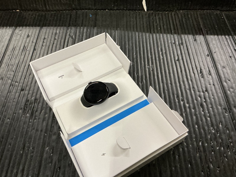 Photo 1 of Google Pixel Watch 2 (Previous Model) with the Best of Fitbit - Heart Rate Tracking, Stress Management, Safety Features - Android Smartwatch - Matte Black Aluminum Case - Obsidian Active Band - LTE