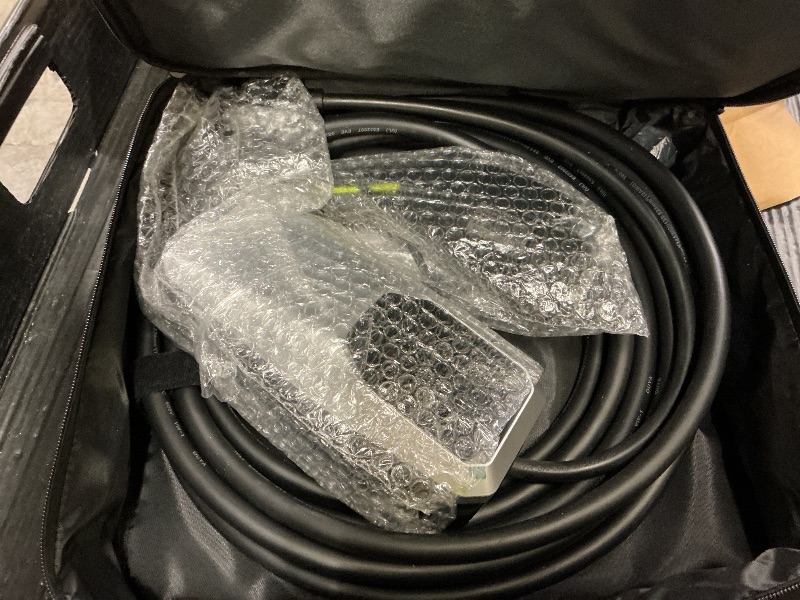 Photo 1 of CHARGEHERE Portable Level 1 & 2 EV Charger (16A, 25ft), Dual Voltage 110V-240V, NEMA 6-20P Plug with 5-15P Adapter, IP66 Waterproof J1772 EVSE Charging Station for All J1772 EVs (Tesla Needs Adapter)