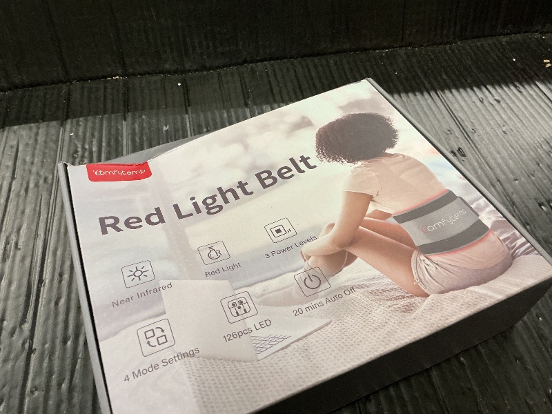 Photo 1 of Comfytemp Red Light Therapy Belt with 126 LEDs, FSA Eligible HSA Red Light Therapy for Body, 660nm & 850nm, Valentines Day Gifts for Her, 22W Light Wrap with Timer for Back Waist Joint Muscle(Corded)
