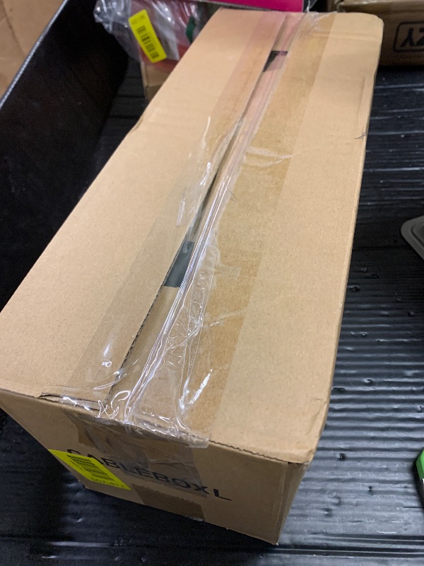 Photo 1 of [Set of 3] 3 Cable Management Boxes + 3 Wire Ties, Large Cord Box Organizers to Hold and Hide Power Strip Charger Adapter Power Cord Charging Station USB HUB (Black)