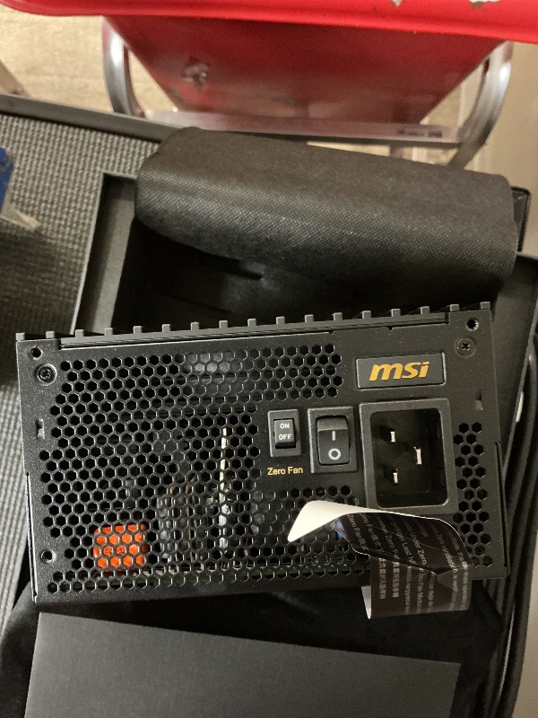 Photo 1 of MSI MEG Ai1600T PCIE5 Power Supply Unit, 1600W, 80 Plus Titanium, ATX 3.1, PCIe 5.1 GPU Support, Dual-Native 12V-2x6, Cables with Dual-Color 12V-2x6 connectors, ATX PSU, Braided Cable