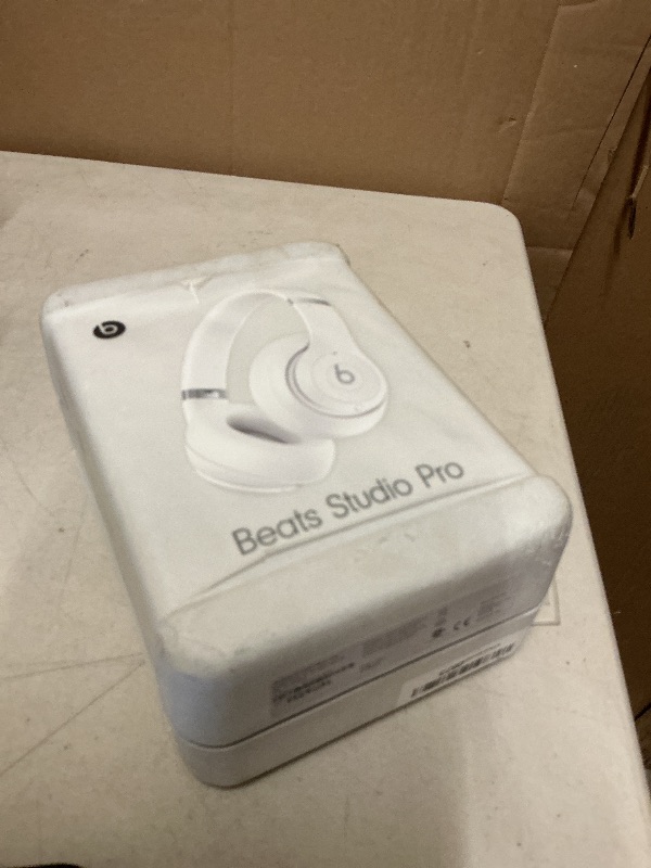 Photo 1 of Beats Studio Pro - Premium Wireless Over-Ear Headphones- Up to 40-Hour Battery Life, Active Noise Cancelling, USB-C Lossless Audio, Apple & Android Compatible - Matte White