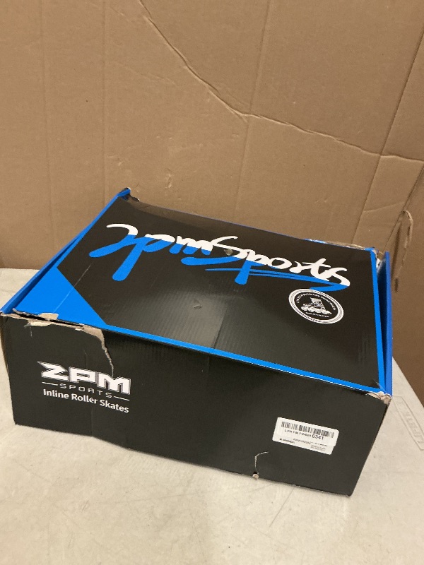 Photo 1 of 2PM SPORTS Vinal Inline Skates for Men with Light up Wheels Beginner Skates Fun Illuminating Outdoor Roller Skates for Kids and Adults - Azure X-Large