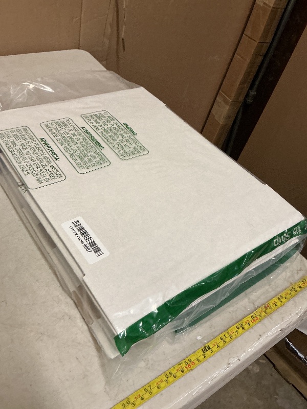 Photo 1 of 12"x9"x3" Shipping Boxes Set of 5, White Corrugated Cardboard Box Literature Mailer