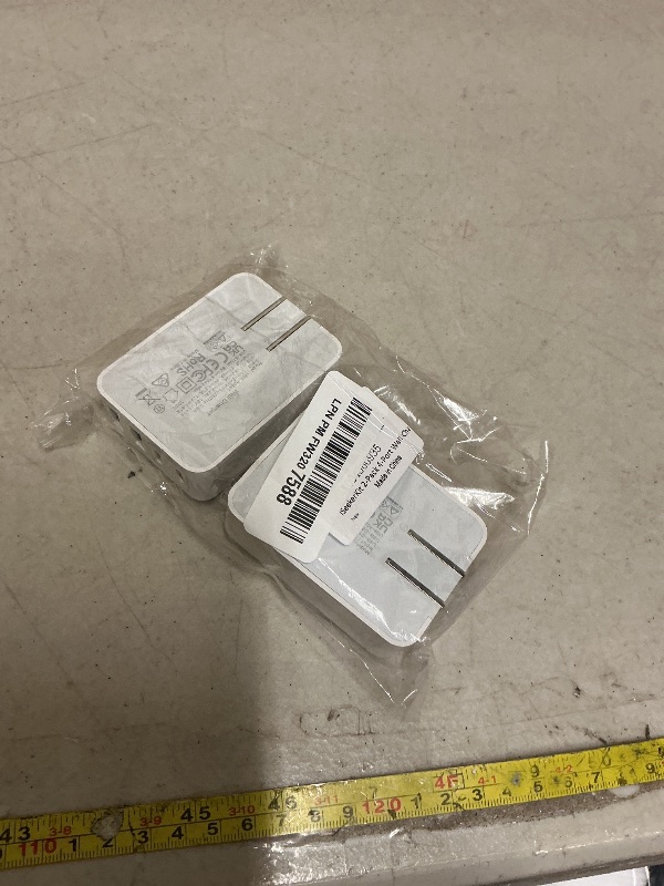 Photo 1 of 2Pack Flat USB C Charger Block, 40W 4-Port Foldable & Slim Fast Charging Block Wall Plug, Thin Type C Cube Box for iPhone 17 Pro Max 16 16e 15, Samsung S25 S24, Pixel, Tablets, Multiport Power Adapter