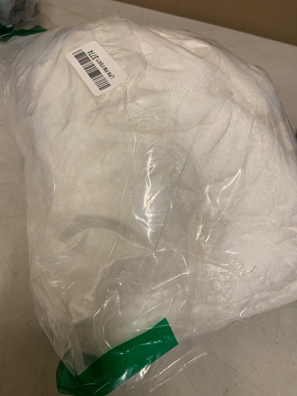 Photo 1 of 20 Pcs White Lace Table Runner 14 x 120 Inch Embroidered Boho Table Runner for Wedding Party Bridal Shower Decorations Vintage Rustic Table Runners